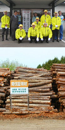 間伐証明材